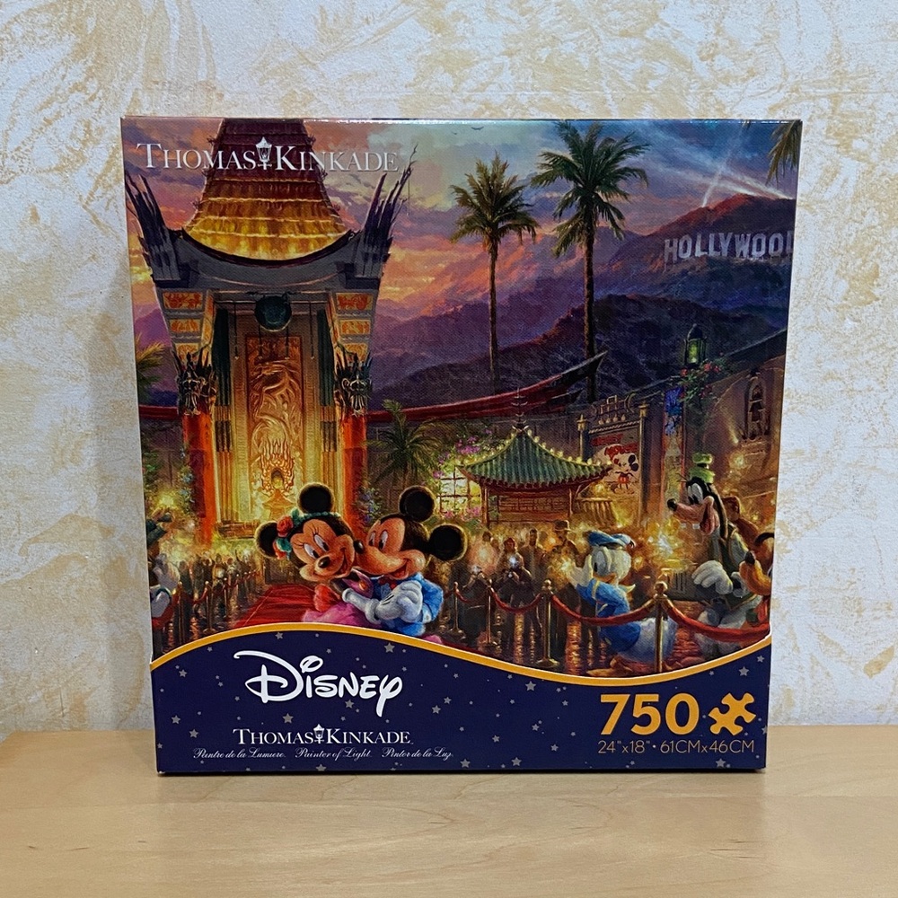 Ceaco - Disney Thomas Kinkade - Mikey and Minnie Hollywood - 750 Piece Puzzle